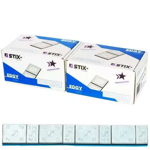 Edgy Slim Alufelgen Klebegewichte - 60g (5g+10g / verzinkt / breites Band) - 200 Stk. - Stix
