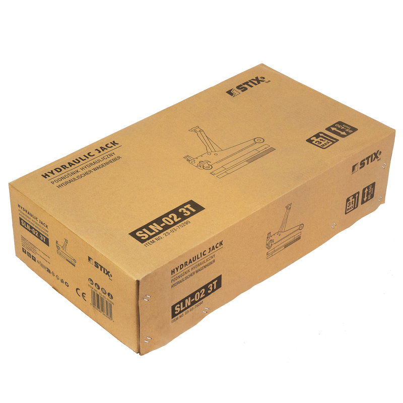 Low-Profile Hydraulic Floor Jack, 85–430 mm Lifting Height – SLN-02 3T – Stix