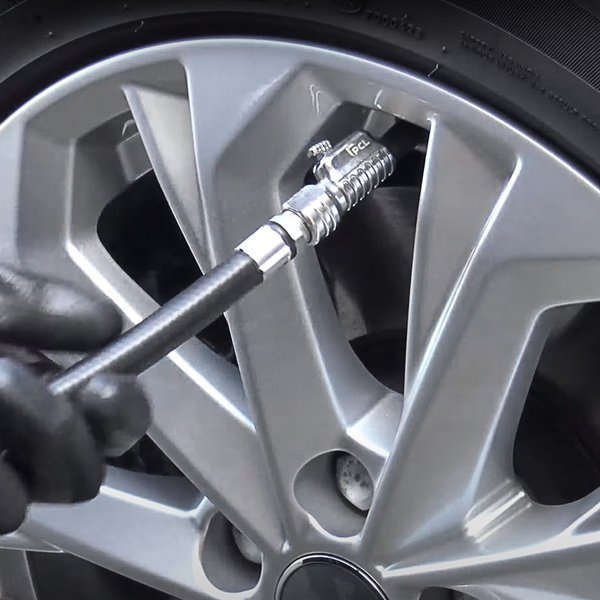 Wheel inflation nozzle with locking clamp (open, 6.35 mm) - PCL PREMIUM