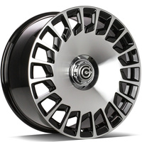 Set of staggered 4 Alloy Wheels 20 5x112 Carbonado REBELLION BFP