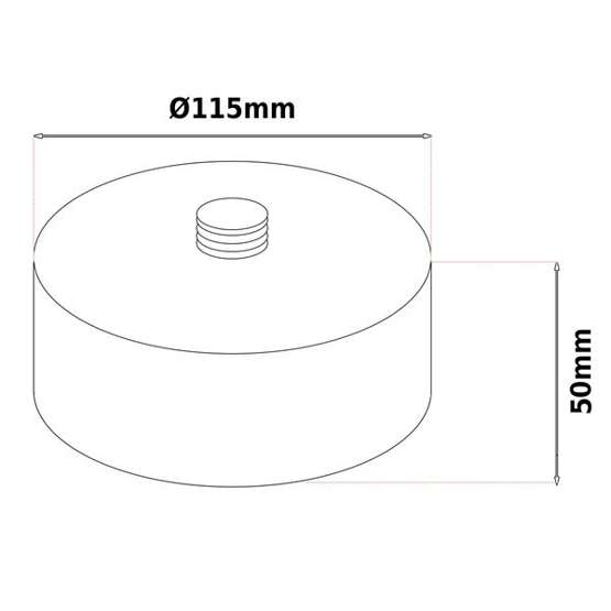 Nakładka podwyższająca G5 (5 cm) na podnośnik pneumatyczny bałwanek - Stix