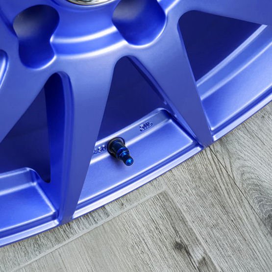 Zawór do felg niebieski X1 Series Blue Edition (skręcany, aluminiowy MS525) - 1 szt - Carbonado